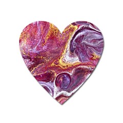 Paint Acrylic Paint Art Colorful Heart Magnet