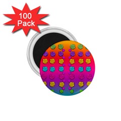 Roses In  Stunning Rainbows 1 75  Magnets (100 Pack) 