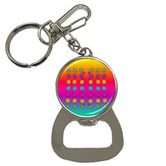 Roses In  Stunning Rainbows Bottle Opener Key Chain by pepitasart