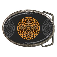 Background Design Pattern Tile Belt Buckles