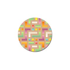 Abstract Background Colorful Golf Ball Marker by HermanTelo