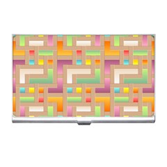 Abstract Background Colorful Business Card Holder