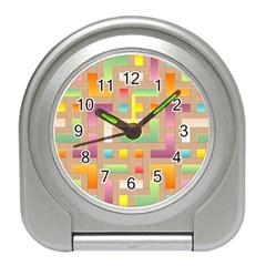 Abstract Background Colorful Travel Alarm Clock