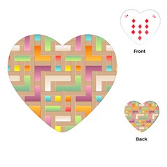 Abstract Background Colorful Playing Cards (heart)