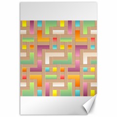 Abstract Background Colorful Canvas 12  X 18 