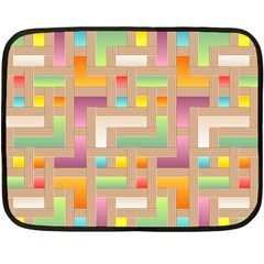 Abstract Background Colorful Double Sided Fleece Blanket (mini) 