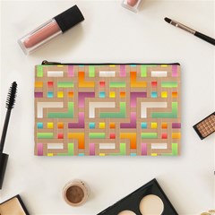 Abstract Background Colorful Cosmetic Bag (medium)