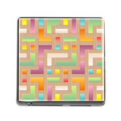 Abstract Background Colorful Memory Card Reader (square 5 Slot)