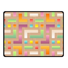 Abstract Background Colorful Fleece Blanket (small)