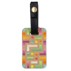 Abstract Background Colorful Luggage Tag (one Side)