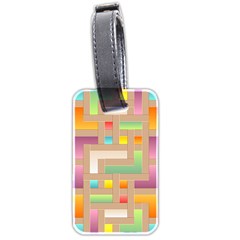 Abstract Background Colorful Luggage Tag (two Sides)