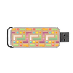 Abstract Background Colorful Portable Usb Flash (two Sides)