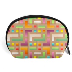 Abstract Background Colorful Accessory Pouch (large)