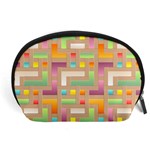 Abstract Background Colorful Accessory Pouch (Large) Front