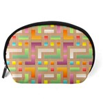 Abstract Background Colorful Accessory Pouch (Large) Back