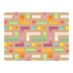 Abstract Background Colorful Double Sided Flano Blanket (mini) 