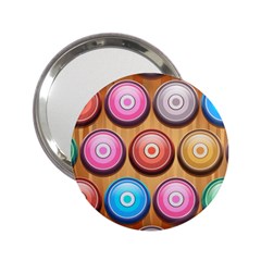 Background Colorful Abstract Brown 2 25  Handbag Mirrors