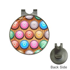 Background Colorful Abstract Brown Hat Clips With Golf Markers