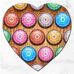 Background Colorful Abstract Brown Jigsaw Puzzle (Heart) Front