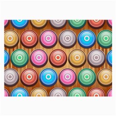 Background Colorful Abstract Brown Large Glasses Cloth (2 Sides)