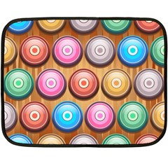 Background Colorful Abstract Brown Double Sided Fleece Blanket (mini) 