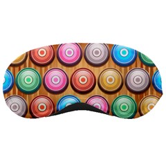 Background Colorful Abstract Brown Sleeping Mask by HermanTelo