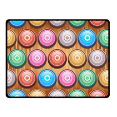 Background Colorful Abstract Brown Double Sided Fleece Blanket (small) 