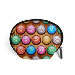 Background Colorful Abstract Brown Accessory Pouch (small)