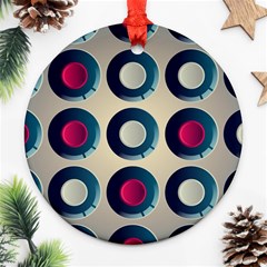 Background Colorful Abstract Ornament (round) by HermanTelo