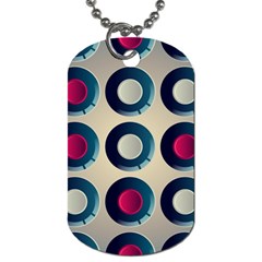 Background Colorful Abstract Dog Tag (one Side)