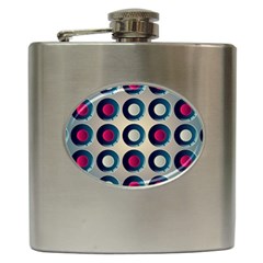 Background Colorful Abstract Hip Flask (6 Oz)