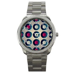 Background Colorful Abstract Sport Metal Watch