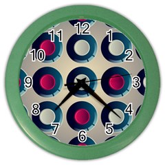 Background Colorful Abstract Color Wall Clock