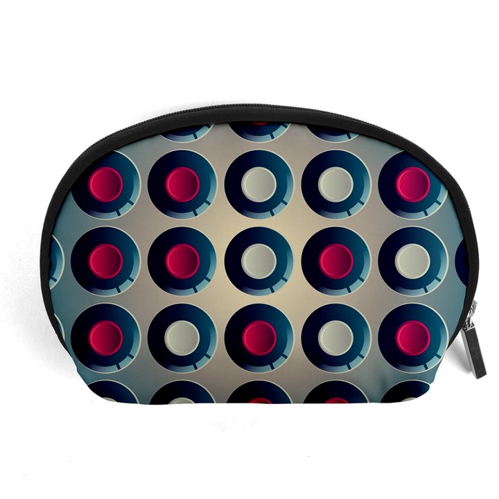 Background Colorful Abstract Accessory Pouch (Large)