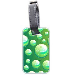 Background Colorful Abstract Circle Luggage Tag (two Sides)