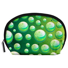 Background Colorful Abstract Circle Accessory Pouch (large) by HermanTelo