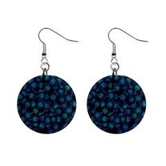 Background Abstract Textile Design Mini Button Earrings