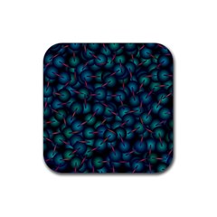 Background Abstract Textile Design Rubber Coaster (square)  by HermanTelo