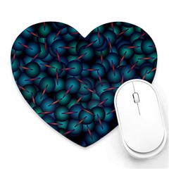 Background Abstract Textile Design Heart Mousepads