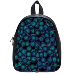 Background Abstract Textile Design School Bag (Small) Front