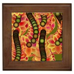 Abstract Background Digital Green Framed Tiles Front