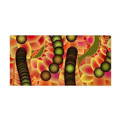 Abstract Background Digital Green Yoga Headband