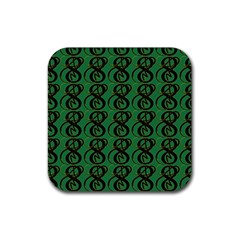 Abstract Pattern Graphic Lines Rubber Coaster (square)  by HermanTelo