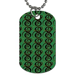 Abstract Pattern Graphic Lines Dog Tag (Two Sides)