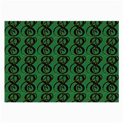 Abstract Pattern Graphic Lines Large Glasses Cloth (2 Sides)