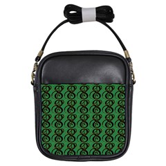 Abstract Pattern Graphic Lines Girls Sling Bag