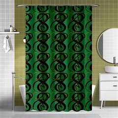 Abstract Pattern Graphic Lines Shower Curtain 48  X 72  (small) 