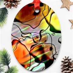 Abstract Transparent Drawing Ornament (oval) by HermanTelo