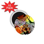 Abstract Transparent Drawing 1.75  Magnets (10 pack)  Front