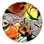 Abstract Transparent Drawing Magnet 5  (Round) Front